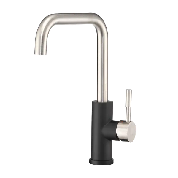 DF-MK533LK-MBSN – DURA FAUCET Faucet, Used For RV Kitchen Single Piece Deck Mount Squared-Arc Single Lever Handle Mat...